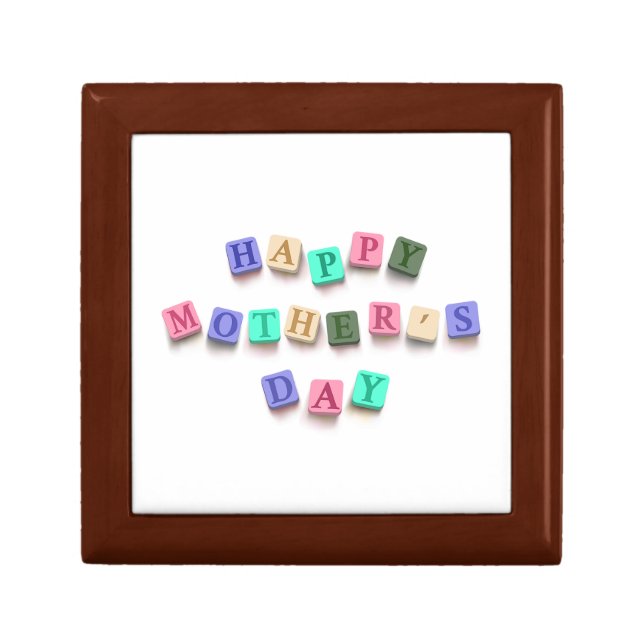 Simple Colorful Mother's Day Tiles | Gift Box (Front)