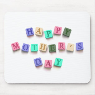 Simple Colorful Mother's Day Tiles   Mouse Pad