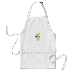 Simple colorful pineapple add name minimal custom adult apron