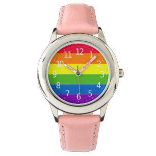 Simple Colorful Rainbow Girl's Watch