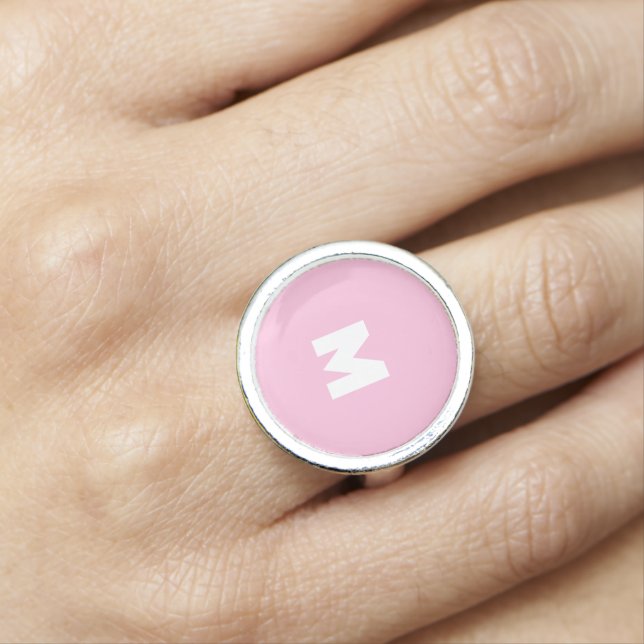Simple colorful sparkle glitter pattern add name   ring (In Situ)