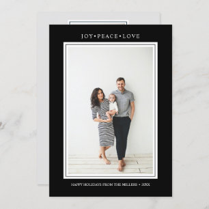 Simple Colors   Black Vertical Multi Photo Invitation