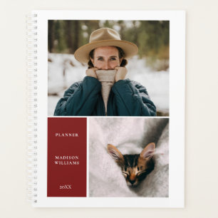 Simple colors Falu red frame photo  Planner