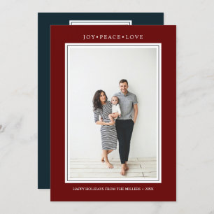 Simple Colors Merlot Vertical Multi Photo Invitation