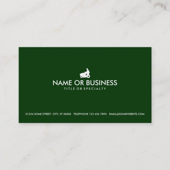 simple commercial lawn care business card (Front)