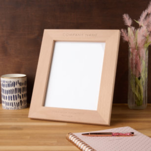 Simple Company and Employee Name Job Title Engraved Frames