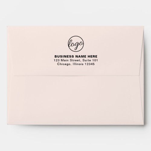 Simple Company Branding Business Logo Blush Pink Envelope