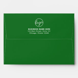 Simple Company Branding Business Logo Green Envelope