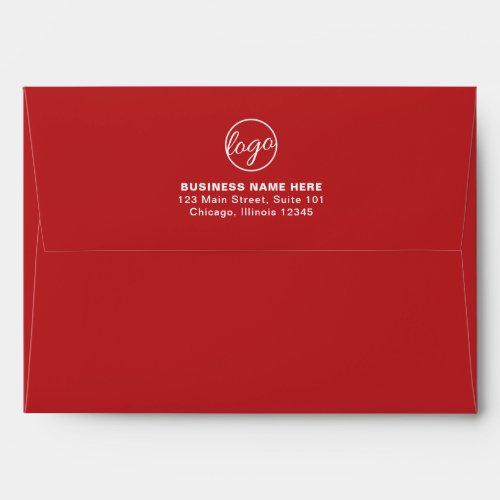 Simple Company Branding Business Logo Red Envelope