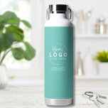 Simple Company Business Logo Water Bottle<br><div class="desc">Simple yet stunning way to preset your business, brand, or custom design. Personalize this water bottle with your business or brand logo, or even a design of yours that you want to feature. Change out the background and font colors and typography to anything you want. Simple Modern Minimalist Branded Business...</div>