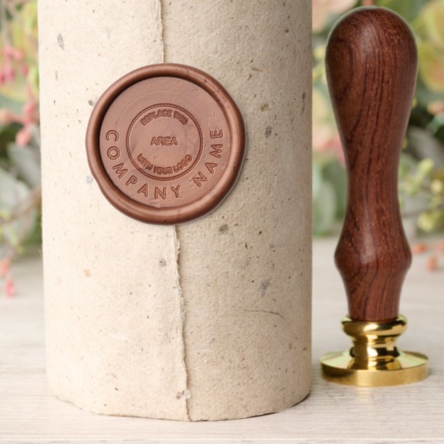 Simple Company Logo and Name Wax Seal Stamp (Insitu (Parchment))
