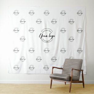 Simple Company Logo backdrop step and repeat