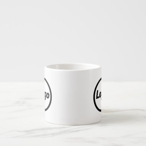 Simple Company Logo Business Branding Promotional Espresso Cup