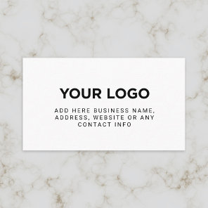 Simple Company Logo Business Card