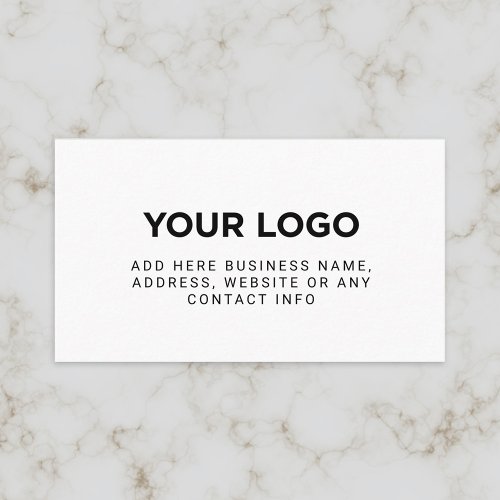 Simple Company Logo Business Card