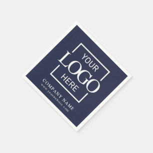 Simple Company Logo Custom Business Party Supplies Napkins