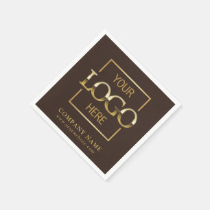 Simple Company Logo Custom Business Party Supplies Napkins