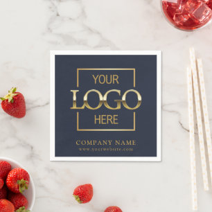 Simple Company Logo Custom Business Party Supplies Napkins