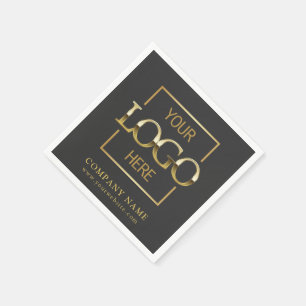 Simple Company Logo Custom Business Party Supplies Napkins