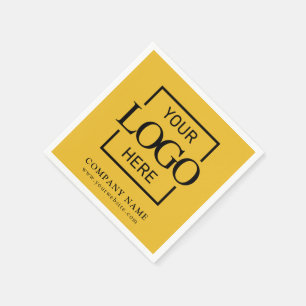 Simple Company Logo Custom Business Party Supplies Napkins
