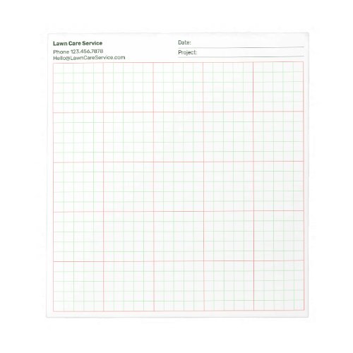 Simple Company Project Name 5x5 Quad Ruled Graph Notepad