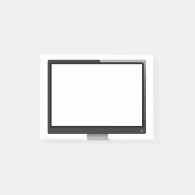 Simple Computer Monitor Design Post-it Notes | Zazzle