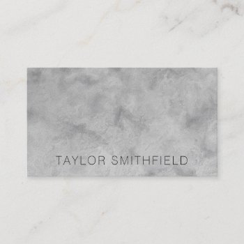 Simple Concrete Texture Business Card by TwoTravelledTeens at Zazzle
