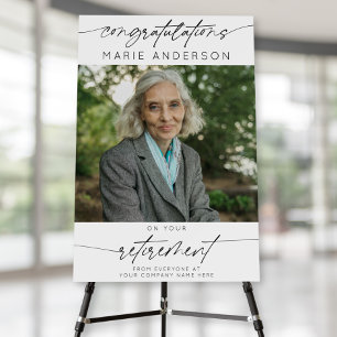 Simple Congratulation On Your Retirement Photo  Foam Board