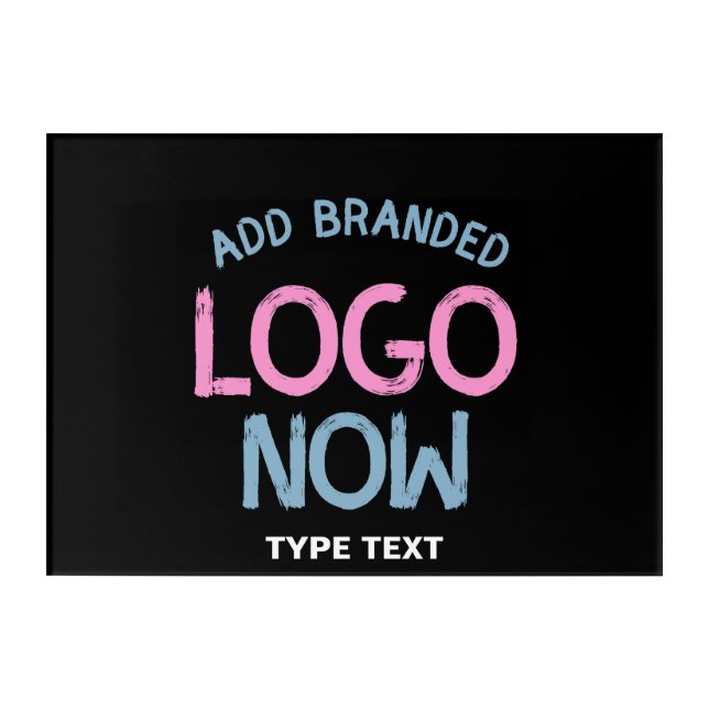 SIMPLE CONTEMPORARY CLEAN BLACK FASHIONABLE CLIENT ACRYLIC PRINT (Front)