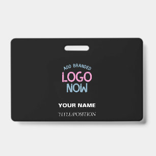 SIMPLE CONTEMPORARY CLEAN BLACK FASHIONABLE CLIENT BADGE