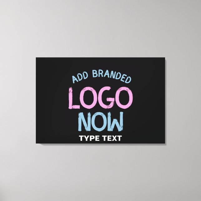 SIMPLE CONTEMPORARY CLEAN BLACK FASHIONABLE CLIENT CANVAS PRINT (Front)
