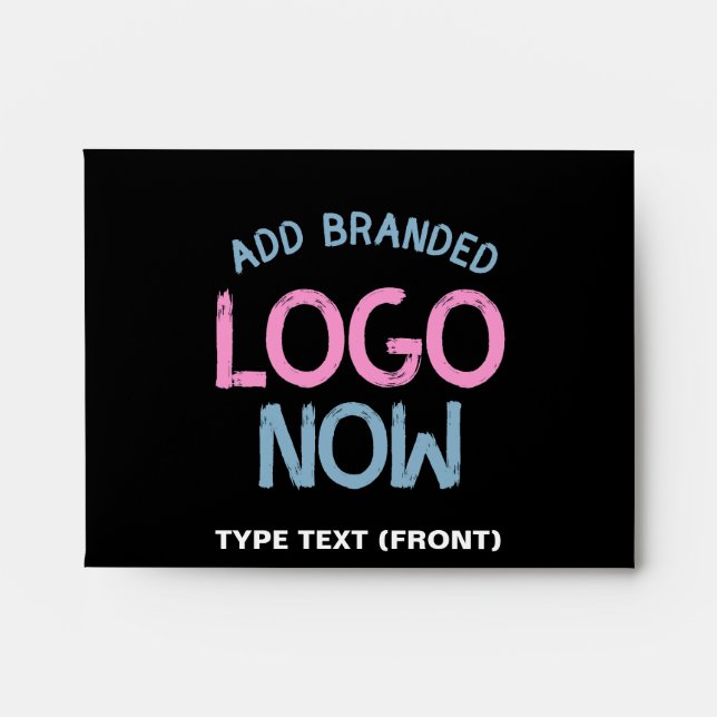 SIMPLE CONTEMPORARY CLEAN BLACK FASHIONABLE CLIENT ENVELOPE (Front)