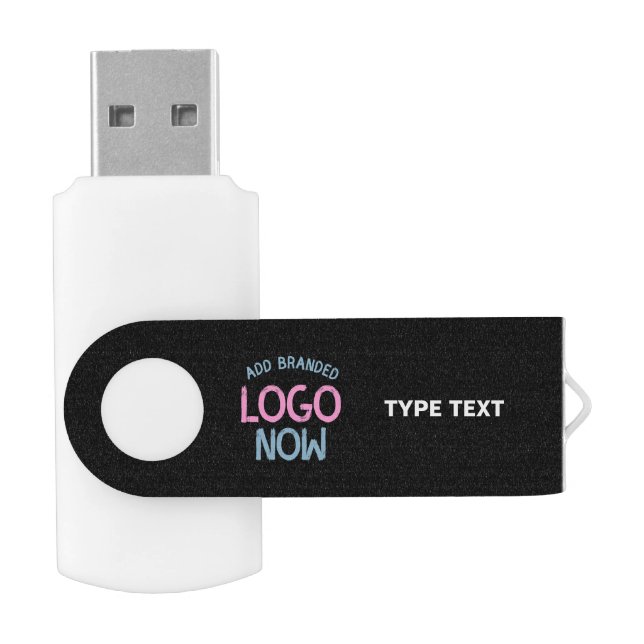 SIMPLE CONTEMPORARY CLEAN BLACK FASHIONABLE CLIENT FLASH DRIVE (Opened)