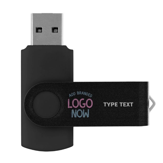 SIMPLE CONTEMPORARY CLEAN BLACK FASHIONABLE CLIENT FLASH DRIVE (Opened)
