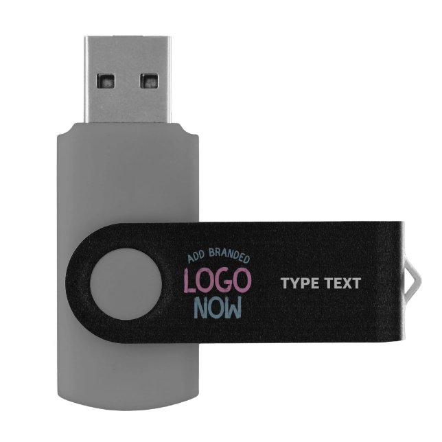 SIMPLE CONTEMPORARY CLEAN BLACK FASHIONABLE CLIENT FLASH DRIVE (Opened)