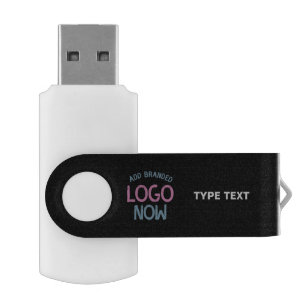 SIMPLE CONTEMPORARY CLEAN BLACK FASHIONABLE CLIENT FLASH DRIVE