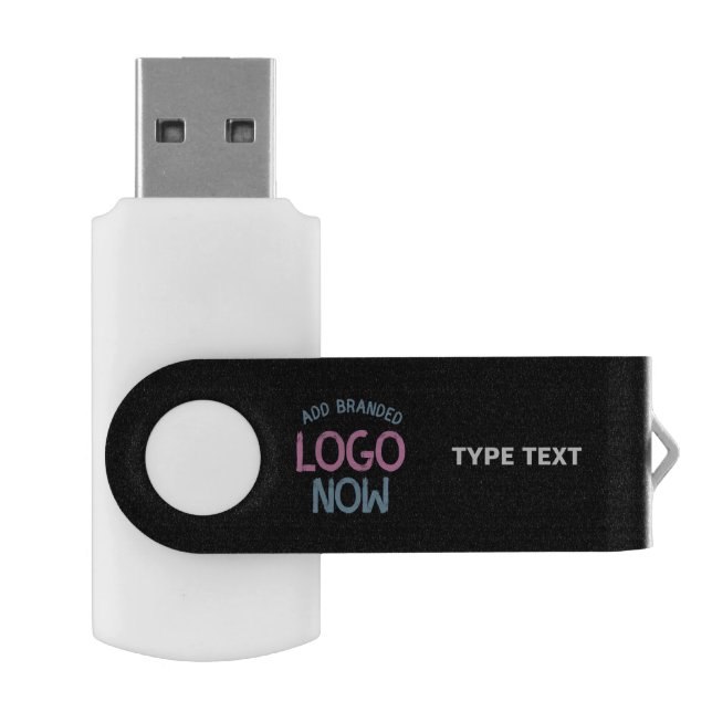 SIMPLE CONTEMPORARY CLEAN BLACK FASHIONABLE CLIENT FLASH DRIVE (Opened)