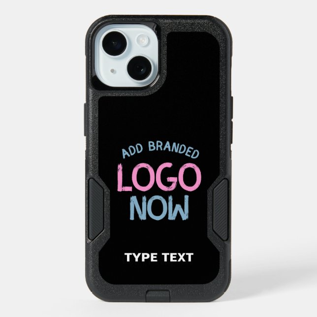 SIMPLE CONTEMPORARY CLEAN BLACK FASHIONABLE CLIENT iPhone 15 CASE (Back)