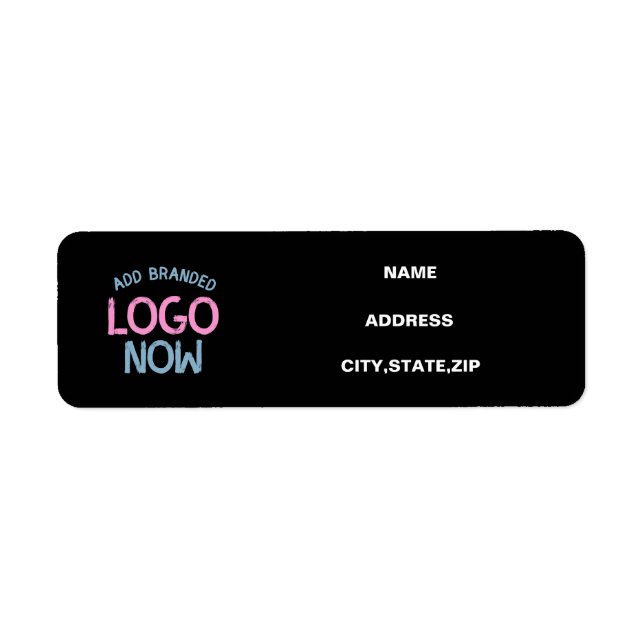 SIMPLE CONTEMPORARY CLEAN BLACK FASHIONABLE CLIENT LABEL (Front)