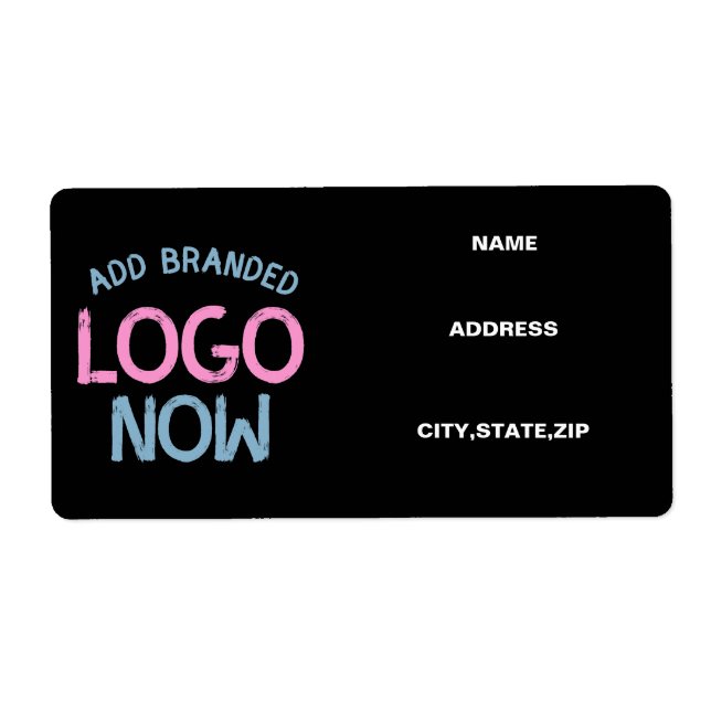 SIMPLE CONTEMPORARY CLEAN BLACK FASHIONABLE CLIENT LABEL (Front)