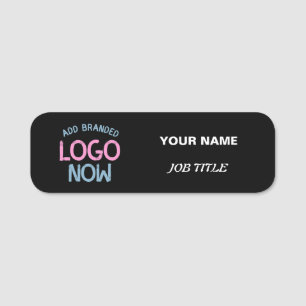 SIMPLE CONTEMPORARY CLEAN BLACK FASHIONABLE CLIENT NAME TAG
