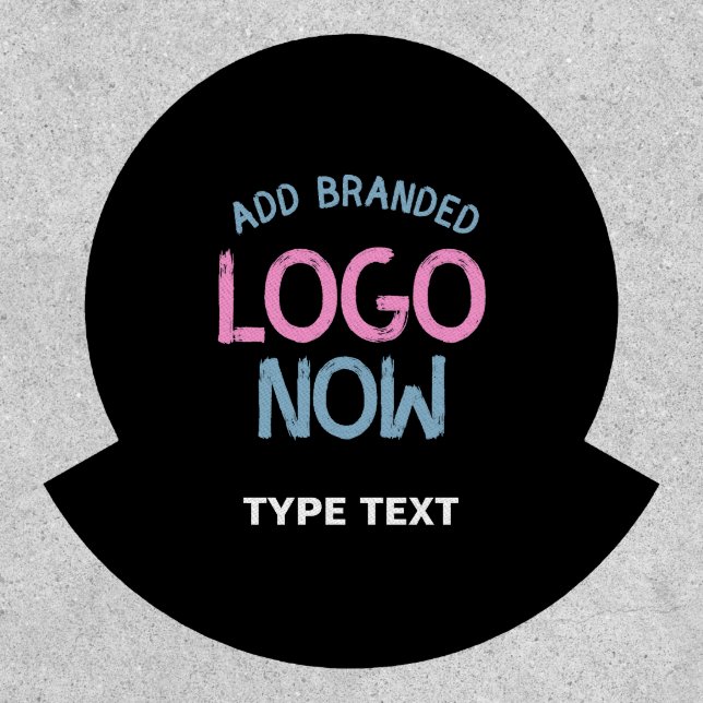 SIMPLE CONTEMPORARY CLEAN BLACK FASHIONABLE CLIENT PATCH (Front)