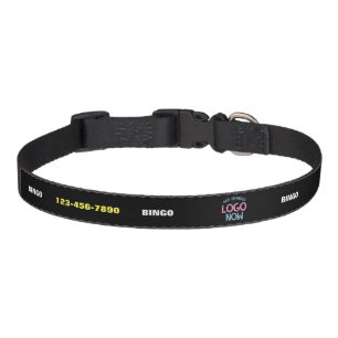 SIMPLE CONTEMPORARY CLEAN BLACK FASHIONABLE CLIENT PET COLLAR