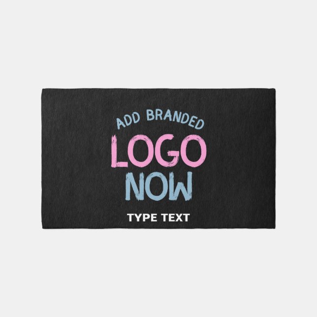 SIMPLE CONTEMPORARY CLEAN BLACK FASHIONABLE CLIENT RUG (Front)