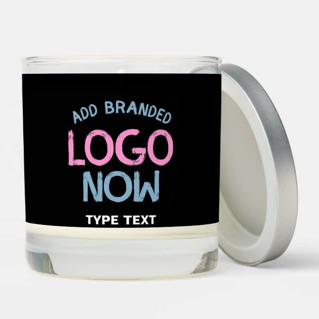 SIMPLE CONTEMPORARY CLEAN BLACK FASHIONABLE CLIENT SCENTED CANDLE (Lid)