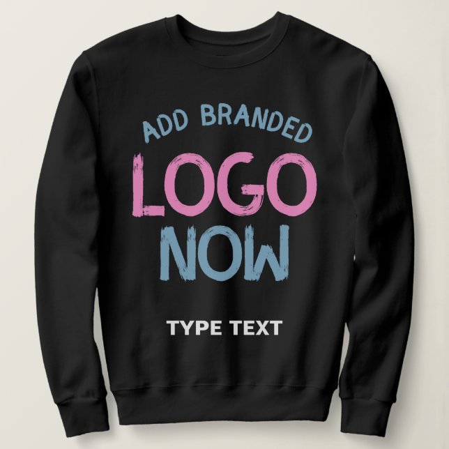 SIMPLE CONTEMPORARY CLEAN BLACK FASHIONABLE CLIENT SWEATSHIRT (Design Front)