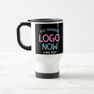 SIMPLE CONTEMPORARY CLEAN BLACK FASHIONABLE CLIENT TRAVEL MUG