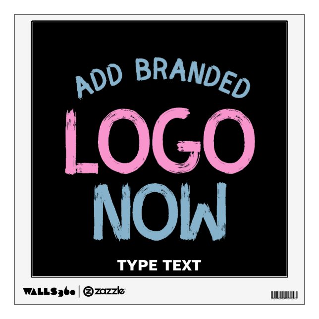 SIMPLE CONTEMPORARY CLEAN BLACK FASHIONABLE CLIENT WALL DECAL (Front)