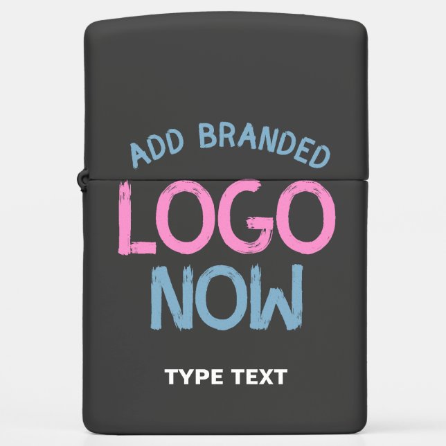 SIMPLE CONTEMPORARY CLEAN BLACK FASHIONABLE CLIENT ZIPPO LIGHTER (Front)