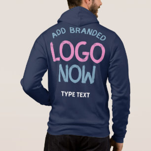 SIMPLE CONTEMPORARY CLEAN NAVY BLUE FASHION CLIENT HOODIE